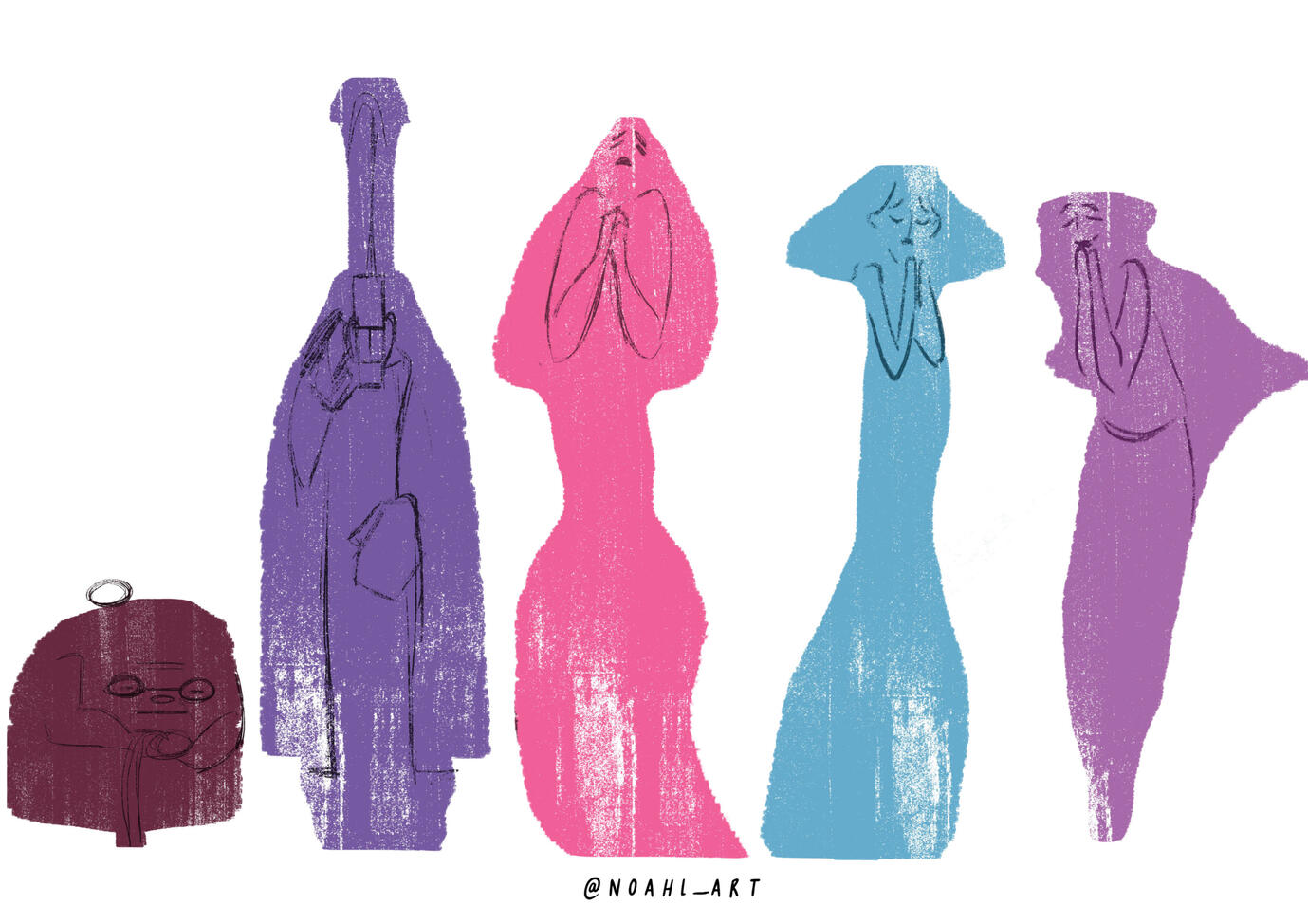 Silhouette study for the short story "Confession" by Michel Aulas (photoshop)