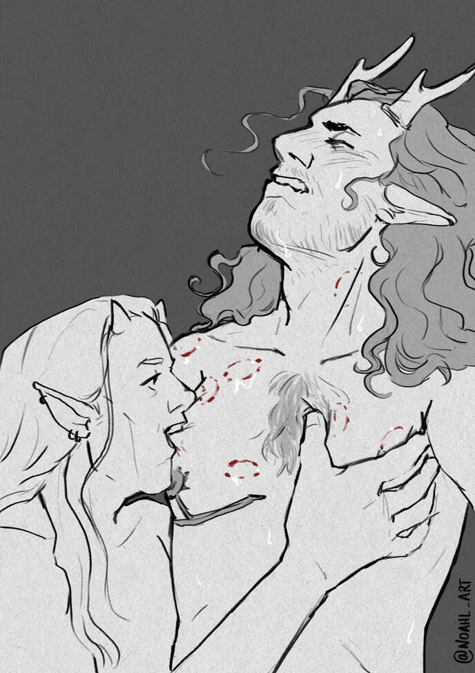 Kinktober Day 15 - Biting